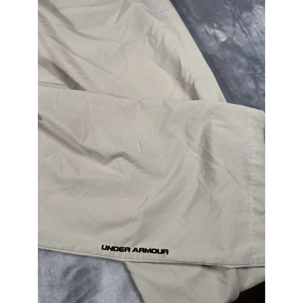 Under Armour Men's Tan Flat Front Performance Golf Pants Size 38 x 29 Straight